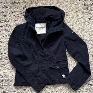 Abercrombie & Fitch Kids Dark Navy Jacket size XL 100% Cotton